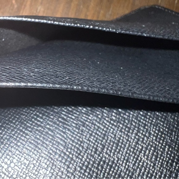 Authentic Vintage Louis Vuitton Black Epi Leather Fold Wallet - Picture 10 of 14